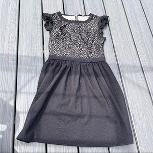 Black Dress with lace top